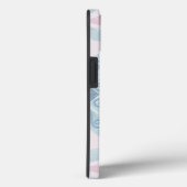 Coques Case-Mate iPhone motif bleu en forme de diamant (Verso / Droite)