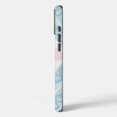 Coques Case-Mate iPhone motif bleu en forme de diamant (Verso / Gauche)