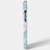 Coques Case-Mate iPhone motif bleu en forme de diamant (Verso / Gauche)