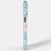 Coques Case-Mate iPhone motif bleu en forme de diamant (Verso / Droite)