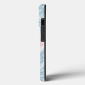 Coques Case-Mate iPhone motif bleu en forme de diamant (Verso / Gauche)