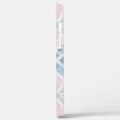 Coques Case-Mate iPhone motif bleu en forme de diamant (Verso / Gauche)
