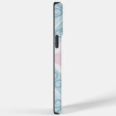 Coques Case-Mate iPhone motif bleu en forme de diamant (Verso / Droite)