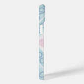Coques Case-Mate iPhone motif bleu en forme de diamant (Verso / Droite)