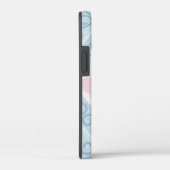 Coques Case-Mate iPhone motif bleu en forme de diamant (Verso / Droite)