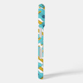 Coques Case-Mate iPhone Motif bleu et blanc d'Ukulele (Verso / Droite)