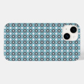 Coques Case-Mate iPhone Motif bleu et gris (Verso (horizontal))
