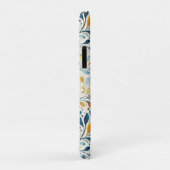 Coques Case-Mate iPhone Motif bleu et or Paisley Leaf (2) (Dos/Droite)