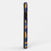 Coques Case-Mate iPhone Motif bleu et orange de coquillage (Dos/Droite)