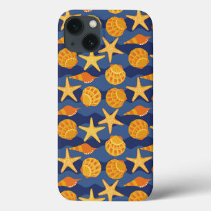 Case-Mate iPhone Case Motif bleu et orange de coquillage