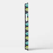 Coques Case-Mate iPhone Motif bleu et vert d'insectes (Verso / Droite)