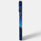 Coques Case-Mate iPhone Motif bleu foncé (Verso / Gauche)