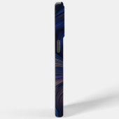 Coques Case-Mate iPhone Motif bleu foncé (Verso / Droite)