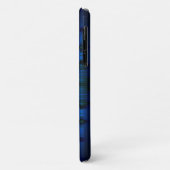Coques Case-Mate iPhone Motif bleu foncé (Dos/Gauche)