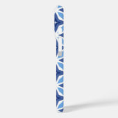 Coques Case-Mate iPhone Motif bleu géométrique (Verso / Gauche)