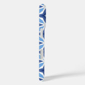 Coques Case-Mate iPhone Motif bleu géométrique (Verso / Droite)
