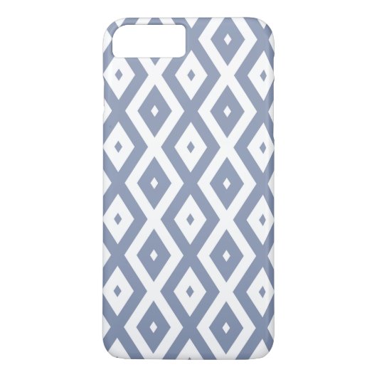 Coques Case-Mate iPhone Motif bleu gris et blanc (Dos)