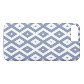 Coques Case-Mate iPhone Motif bleu gris et blanc (Dos (Horizontal))