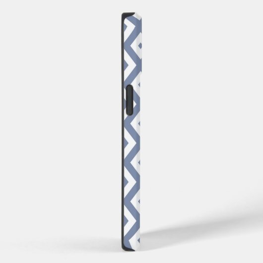 Coques Case-Mate iPhone Motif bleu gris et blanc (Verso / Droite)