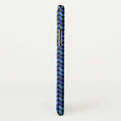 Coques Case-Mate iPhone Motif bleu Knit (Dos/Droite)