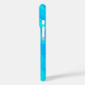 Coques Case-Mate iPhone Motif bleu marbling (Verso / Gauche)