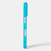 Coques Case-Mate iPhone Motif bleu marbling (Verso / Droite)