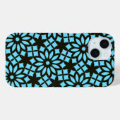 Coques Case-Mate iPhone Motif bleu noir marine moderne (Verso (horizontal))