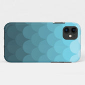 Coques Case-Mate iPhone Motif bleu Ombre Scallop (Dos (Horizontal))
