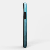 Coques Case-Mate iPhone Motif bleu Ombre Scallop (Dos/Droite)