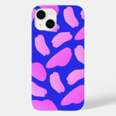 Coques Case-Mate iPhone Motif bleu rose Abstrait (Verso)