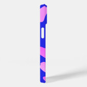 Coques Case-Mate iPhone Motif bleu rose Abstrait (Verso / Droite)