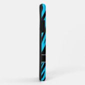 Coques Case-Mate iPhone Motif Blue Black Stripes (Dos/Droite)