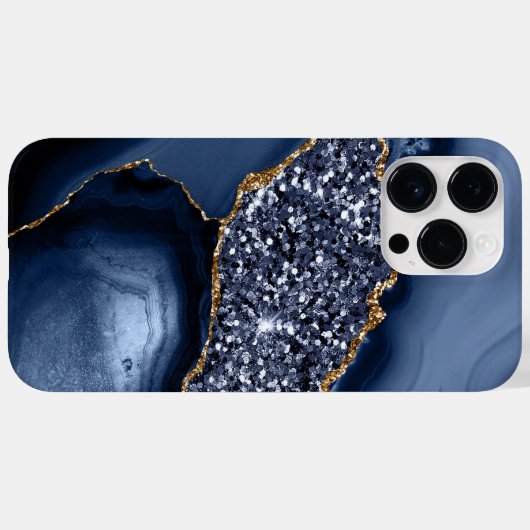 COQUES Case-Mate iPhone MOTIF BLUE & OR AGATE (Verso (horizontal))