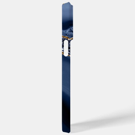 COQUES Case-Mate iPhone MOTIF BLUE & OR AGATE (Verso / Droite)
