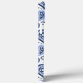 Coques Case-Mate iPhone Motif Blue Paisley (Verso / Droite)