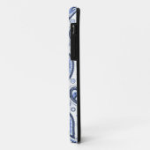 Coques Case-Mate iPhone Motif Blue Paisley (Dos/Gauche)
