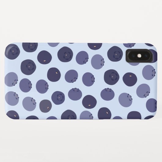 Coques Case-Mate iPhone Motif Blueberry (Dos (Horizontal))