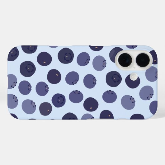 Coques Case-Mate iPhone Motif Blueberry (Verso (horizontal))