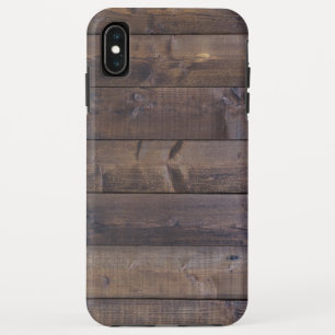 Coque Pour iPhone XS Max Motif Bois Élégant - Texture de Grain de Bois Natu