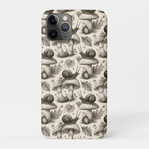 Case-Mate iPhone Case Motif Botanica Vintage d'Escargots et de Champigno