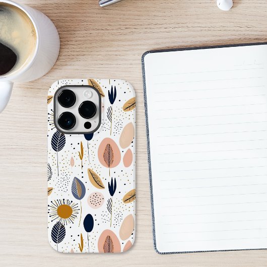 Coques Case-Mate iPhone Motif botanique abstrait boho moderne
