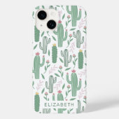 Coques Case-Mate iPhone Motif botanique Cactus personnalisé (Verso)