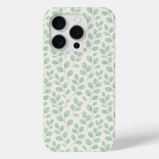 Coques Case-Mate iPhone Motif botanique d'eucalyptus (Verso)
