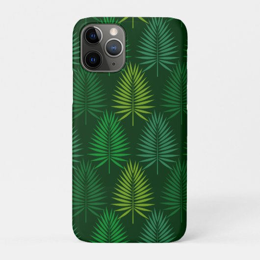 Coques Case-Mate iPhone Motif botanique feuille de palme vert (Dos)