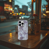 Coques Case-Mate iPhone Motif botanique floral blanc lavande