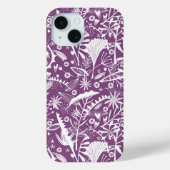 Coques Case-Mate iPhone Motif botanique pourpre (Verso)