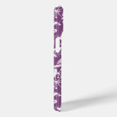 Coques Case-Mate iPhone Motif botanique pourpre (Verso / Droite)