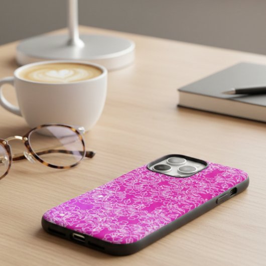 Coques Case-Mate iPhone Motif botanique rose chic