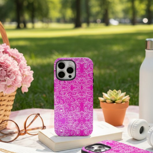 Coques Case-Mate iPhone Motif botanique rose chic
