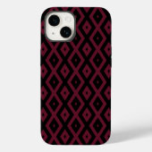 Coques Case-Mate iPhone Motif bourguignon et diamant noir (Verso)